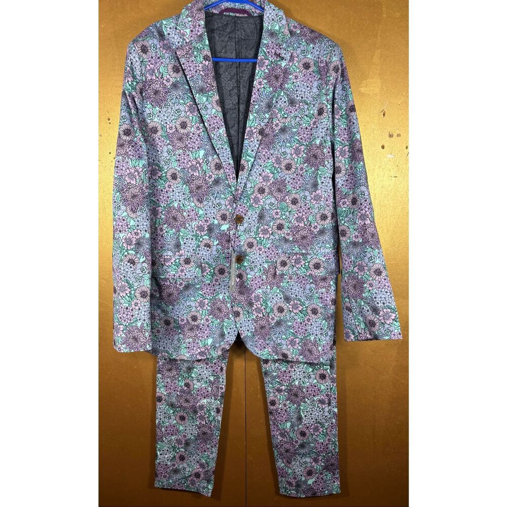 Lords Of Harlech Hadrian garden party spearmint blazer and pants size 42R jacket